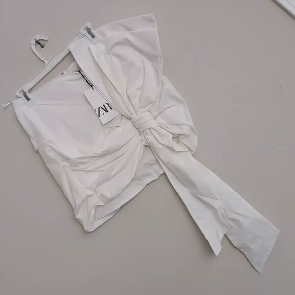 NWT Zara Knotted Mini Skirt ZW Collection Size XL - Picture 6 of 8